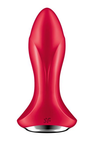 Анальная смарт-вибропробка с жемчужным массажем Satisfyer Rotator Plug 1+ Red | Зображення 3