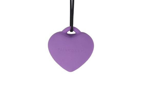 Мини-вибратор «Сердечко» FairyGasm PleasureStone violet, 9 режимов, на шнурке sexstyle | Зображення 3