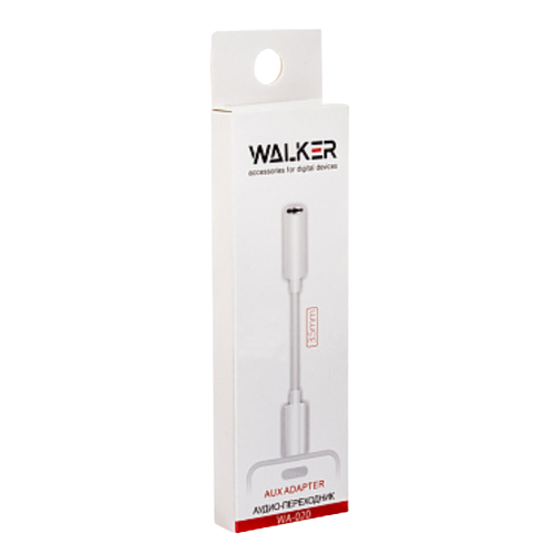 Адаптер Lightning/AUX WALKER HF WA-020 білий | Зображення 1