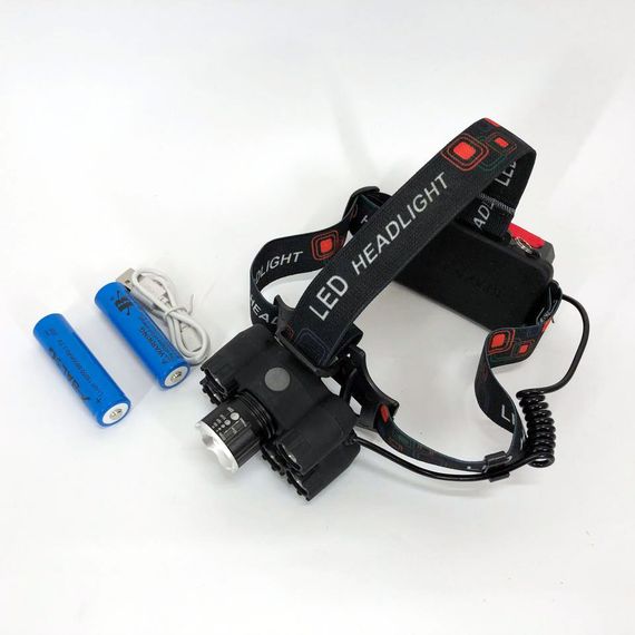 Яркий светодиодный налобный фонарь Bailong Police BL-T78 5 led белый + KT-844 2 ультрафиолетовый | Зображення 4