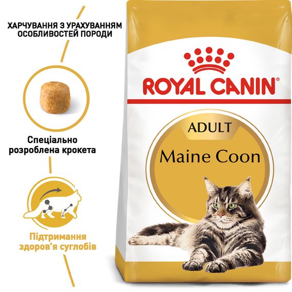 Сухий корм для котів породи мейн-кун від 15 місяців Royal Canin Maine Coon Adult 10 кг | Зображення 1