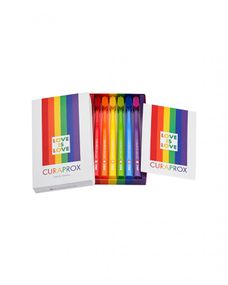 Набір зубних щіток "ultrasoft", Curaprox Rainbow Edition (CS5460) d 0,10 мм (6 шт.)
