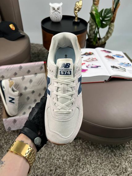 Кросівки New 574 Light Grey Navy , В'єтнам B4206 39 24.5 см | Зображення 1