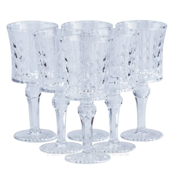 Бокалы под вино винтажные 6 шт по 200 мл HP4158