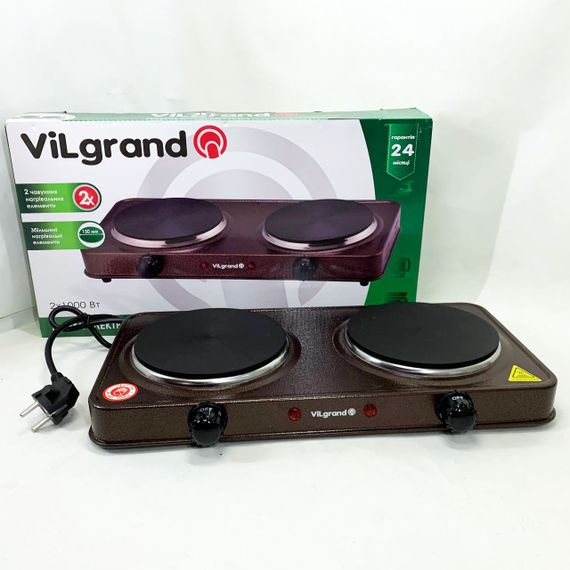 Настільна плита електрична ViLgrand VHP152F. Колір: коричневий | Зображення 4