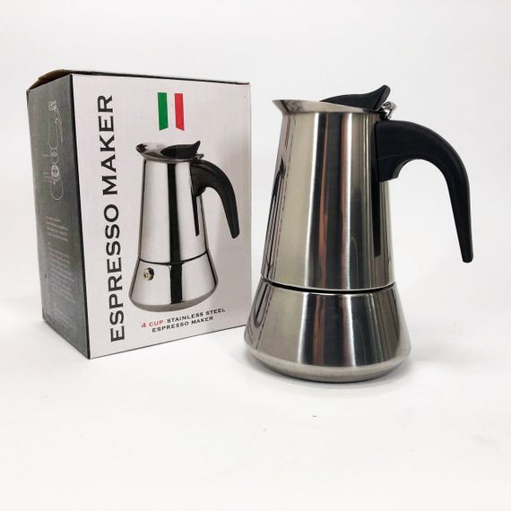 Гейзерная кофеварка из нержавейки, Кофейник гейзерный, Кофеварка гейзерная с индикатором JY-13 | Зображення 8