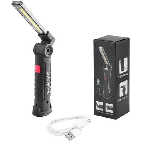 Светодиодный фонарь кемпинг W52 SMD + COB, красный + белый, магнит, крючок, кемпинговый складной фонарь | Зображення 3