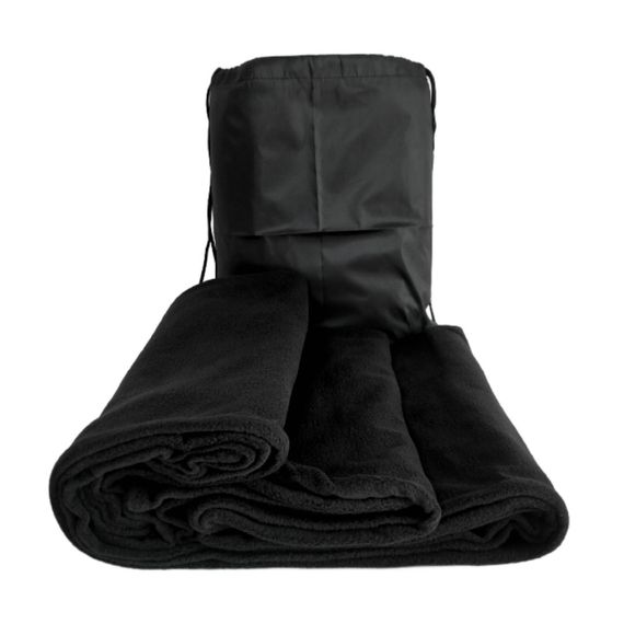 Туристический плед Tactico 145*200 черный - одеяло для кемпинга и туризма в чехле | Зображення 8
