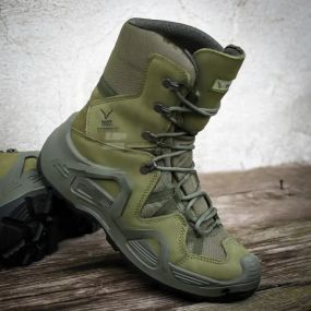 Берці тактичні водонепроникні Vogel хакі шкіра 43