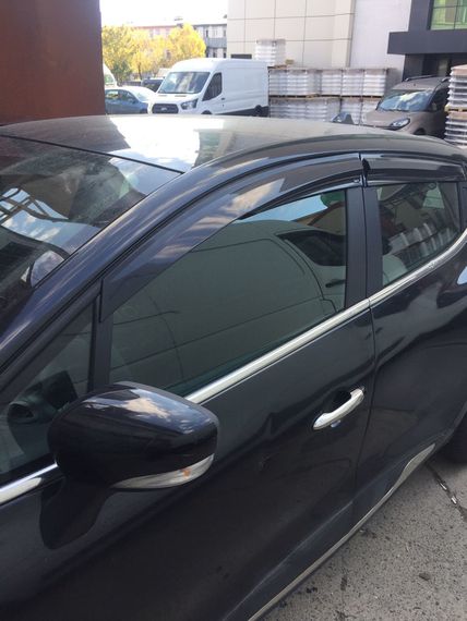 Ветровики (4 шт, Sunplex Sport) для Renault Clio IV 2012-2019 гг | Зображення 2