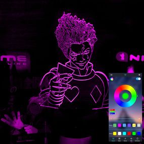 Акриловый светильник-ночник управление с телефона Хисока Мороу 3 tty-n001863