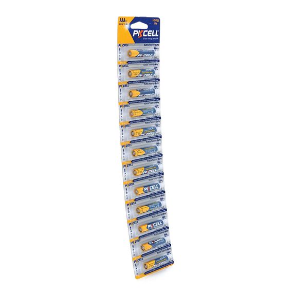 Батарейка сольова PKCELL 1.5V AAA/R03, 12 штук у блістері ціна за блістер, /60
