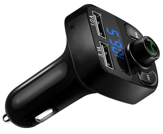 Автомобильный модулятор трансмиттер X8 Bluetooth A2DP/V4.2+EDR MP3 плеер USB зарядка | Зображення 1