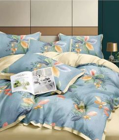 Комплект постільної білизни Soho Євро Elle 200х230 см Floret Olive