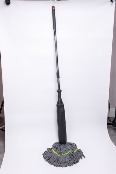 Швабра для миття підлоги універсальна швабра для прибирання кругла Синій HP-35015-44 | Зображення 4