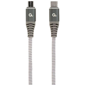 Cablexpert CC-USB2B-CMMBM-1.5M USB C - USB micro B 1.5 м Кабель - Повербанки