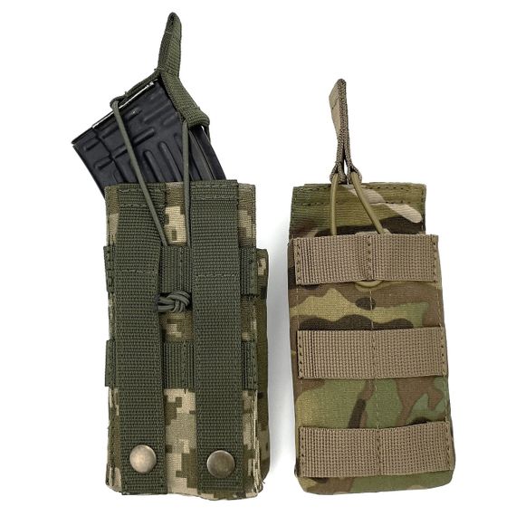 Подсумок мягкий для одного магазина АК IRR Cordura 500 D Пиксель MM-14 (olive) | Зображення 2