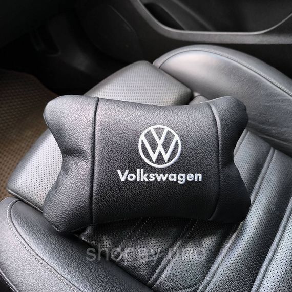 Кожаная подушка на подголовник Volkswagen – ортопедическая для авто | Зображення 1