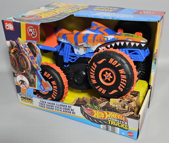 Машинка-внедорожник на радиоуправлении Hot Wheels Monster Trucks Tiger Shark Climber 1:15 (JFR39) | Зображення 3