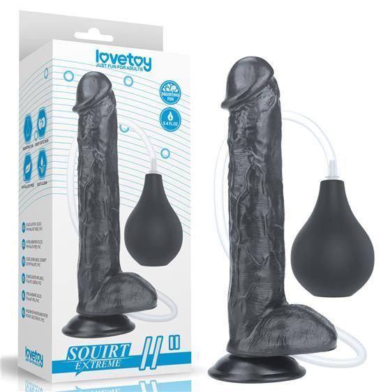 Фаллоимитатор - Squirt Extreme Dildo 11" Black sexstyle