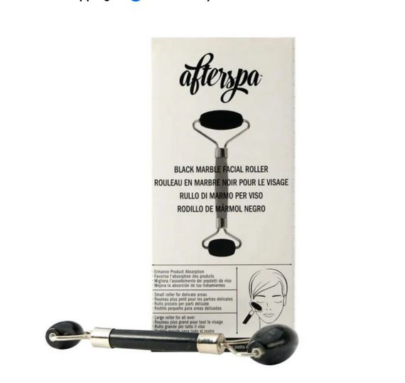 Ролік масажер для обличчя Afterspa Black Marble Facial Roller