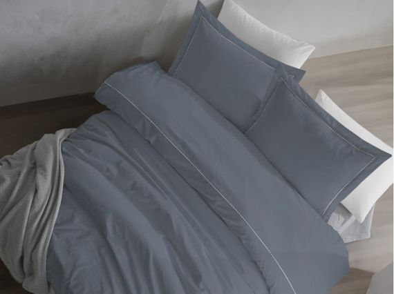 Постельное белье Turkiz Ranforse Prima 200 х 220 см Kalamaki Grey