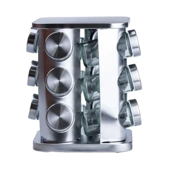 Набір для спецій на підставці 12 баночок по 100 мл HP15290 | Зображення 1