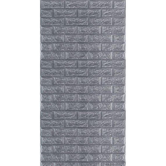 R017-2 Панель стеновая в рулоне 3D 700х3080х2мм Серый Кирпич (D) SW-00002535
