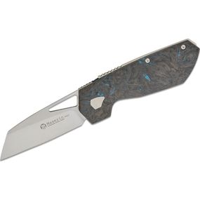 Нож Maserin W2, M390, fat carbon, синій (371/B)