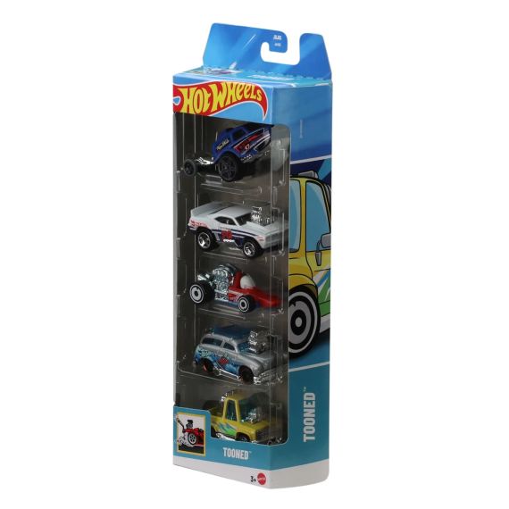 Hot Wheels Tooned Подарунковий набір з 5-ти тюнінгованих машинок Хот Вілс | Зображення 1