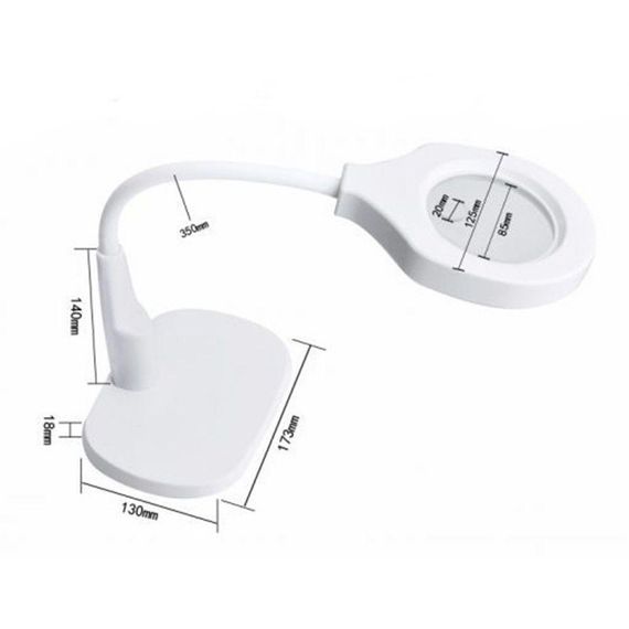 Настільна лупа Magnifier 9145T з підсвічуванням, 45 LED - діаметр лінзи 90 мм | Зображення 7