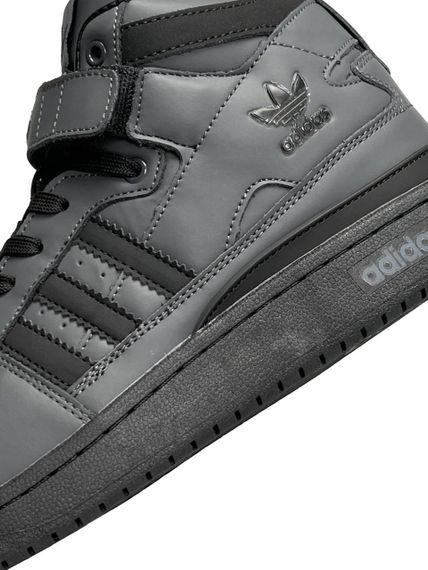 Чоловічі кросівки A-d-i-das Forum 84 High Dark Grey Black весна / літо / осінь | Зображення 5