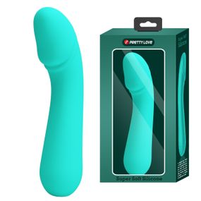 Вібратор для точки G Pretty Love Cetus 12 функцій, бірюзовий, 15 х 3.5 см Sex Aura