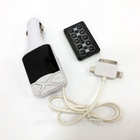 Адаптер в прикуриватель для музыки CM I19A SD/Usb, Автомобильный fm передатчик с блютуз PX-97