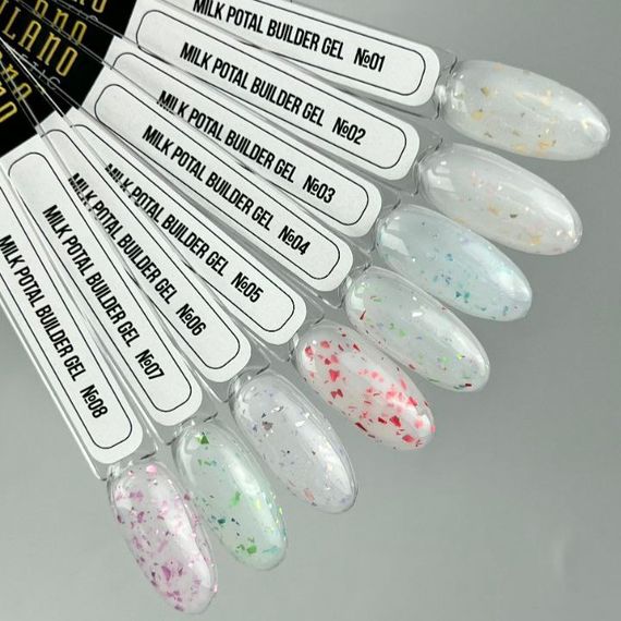 Гель для нарощення нігтів Milano Milk Potal 02 Builder Gel 20мл | Зображення 5