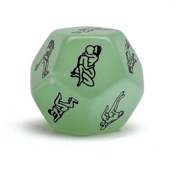 Романтична гра неоновий дванадцятигранний кубик "Пози" — Sex кубик | Зображення 3