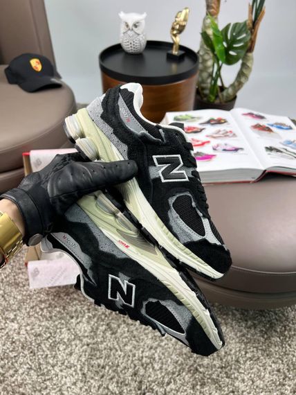 Чоловічі кросівки 2002R N Black White весна / лето / осень А3636 | Зображення 5