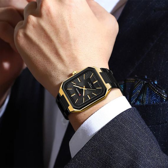 Чоловічий годинник Curren 8457 Gold-Black | Зображення 2