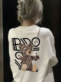 Футболка жіноча з принтом повсякденна L Білий