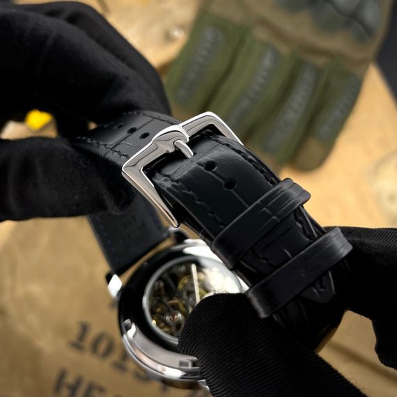 Класичний чоловічий годинник Awarder 022SIBK Mechanic Де би не був Silver-Black | Зображення 4