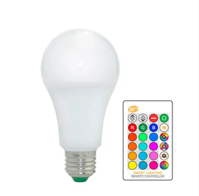 Светодиодная E27 LED RGB 3Вт лампа, 16 цветов с пультом ДУ