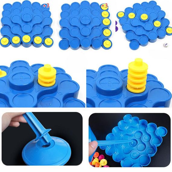 Настольная интерактивная игра Ummi 707-30 Topple Tower Game Blue | Зображення 6