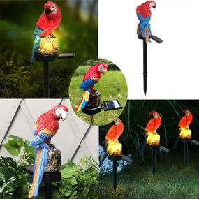 Светильник садовый на солнечной панели Попугай Ара