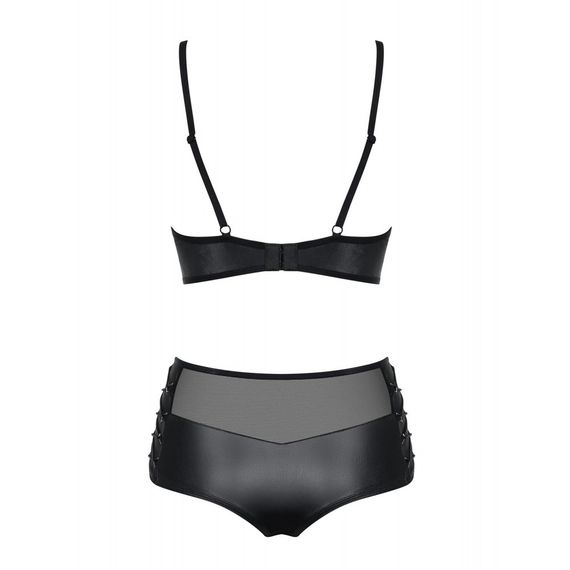 Комплект Obsessive Leatheria 2-pcs set black, S/M | Зображення 4
