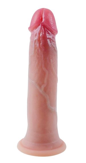 Фалоімітатор на присосці, із м'якого двошарового силікону OYO - Dildo Double Layer Silicone YQW-006 (довжина 17 см, діаметр 3 см) | Зображення 2