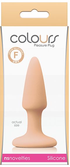 Анальна пробка COLOURS PLEASURES MINI PLUG FLESH, Телесный