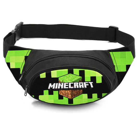 Сумка-бананка детская с принтом Minecraft поясная сумка для мальчика (4507)