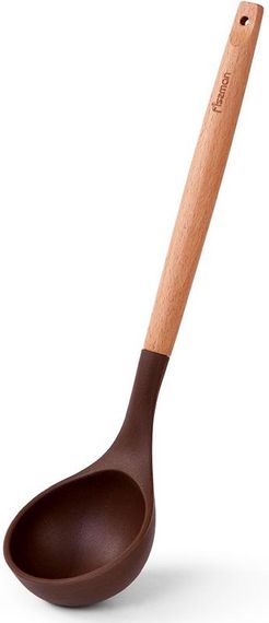 Половник Fissman Chef's Tools 31.5см силікон, шоколадний