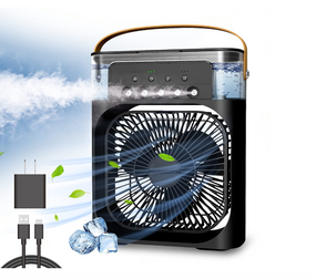 Вентилятор з зволожувачем повітря та фунцією охолодження. Міні кондиціонер.