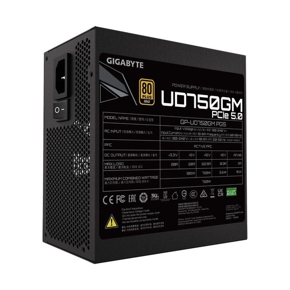 Блок питания GIGABYTE 750W (GP-UD750GM PG5) | Зображення 4